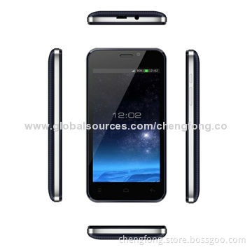 4-inch WVGA 480*800 Screen Dual-core MTK6572 Touchscreen Mobile Phone 3G Android Smart Phone